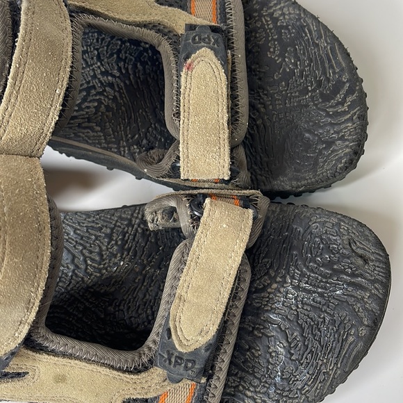 Teva Terra Sandals Water Sport Hiking Men’s Size 8 6702 Brown Hook And Loop - Picture 9 of 13